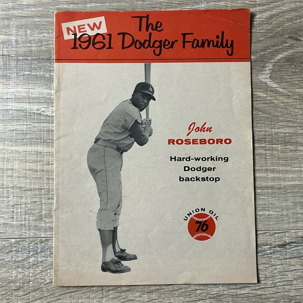 Vintage 1961 the dodger family pamphlet